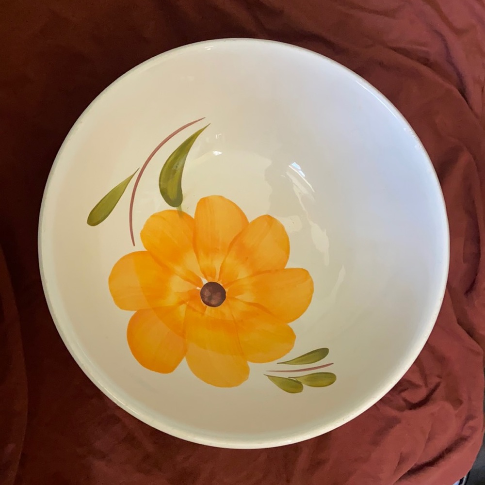 Maxam Italian daisy serving bowl